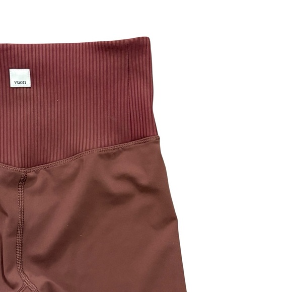 Vuori Rib Studio Short 6" Bike Shorts Cedar Brown Size XS Running Gym - Picture 3 of 7